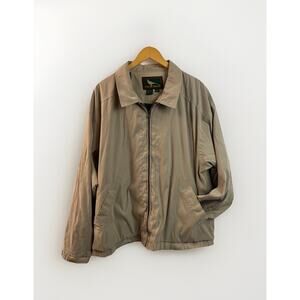 Vintage Field & Stream Jacket Mens XXL Tan Beige Gordon & Ferguson Lined Pockets